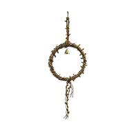 Bird Swing - Hanging Bird Swing Chew Toy Cockatiel Cage Accessory Finch Conure Lovebird Enrichment Perch Exercise Chew Activity Toy