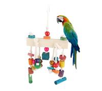 Bird Swing Hanging Standing Chewing, Hammock Climbing Ladder Swing Hanging Ladder Climbing Supply Bird Chewing for Small Parakeet Cockatiel