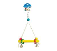 Bird swing made of rope cubes and wood Duvoplus