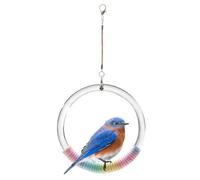 Bird Swing on the Cage | Bird Ring Perch Rope Toy | Cotton Rope Cockatiel Swing | Suitable for Parrots Canary Parakeet Cockatiel Parakeet Cockatiel Lovebird