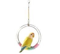 Bird Swing on the Cage, Ring Perch Toy Item for Birds, Cage Swing Rope, Also Suitable for Parakeets, Conure, Inseparable, Canary