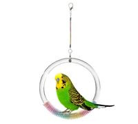 Bird Swing on the Cage - Ring Perch Toy Item for Birds - Conure Swing Ring - Suitable for Parrots Canary Parakeet Cockatiel Sun Parakeet Lovebird