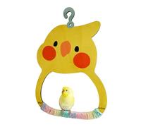 Bird Swing Toy,Swinging Toys for Birds Inside The Cage - Habitat Decoration Colorful Chewing Exerciser for Yard Porch Garden Windowsill Playground Balcony