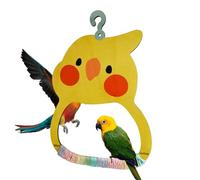 Bird Swing Toy, Swinging Toys for Birds Inside The Cage, Wooden Perch Exerciser Pet Animals Habitat Decoration for Windowsill Yard Porch Balcony Playground Garden