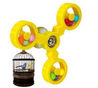 Bird Swing with Windmill Design for Parrots, Rotating Interactive Chewing Fun in the Shape of a Windmill, Toy for Cockatiels, Suitable for Macaw, Cockatiels, Conures, Lovebirds