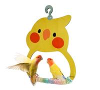 Bird Swings for Parrots - Swinging Toys for Birds Inside The Cage - Beak-Grinding Wooden Perch Chewing Accessories for Indoor Yard Garden Porch Playground Balcony Windowsill