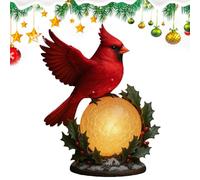 Bird Table Lamp | Christmas Holiday Decor - Holiday Decor Lamp | for Party Hosts Apartment Mantel Bookcase Window Sill Bookshelf Display Cabinet Nightstand Bedside Study Bedroom Office