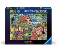 Ravensburger The Birds' Banquet 1000 Piece Jigsaw Puzzle - Debbie Cook Wildlife Garden Scene - Colourful Birds, Butterflies & Nature Puzzle for Adults and Families