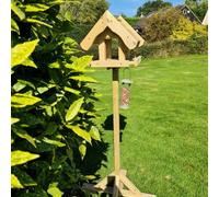 Bird Table - Wild Garden Bird Seed Feeder - Minimal Assembly Required Churnet Valley Garden Furniture Ltd Brown One Size