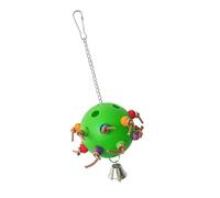 Bird Tearing Puzzle Toy with Holes Cage Chewing Fun Swing for Various Birdcage Hanging Enriching Chewing