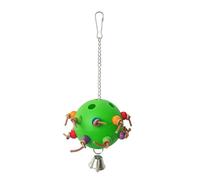 Bird Tearing Puzzle Toy with Holes Cage Chewing Fun Swing for Various Birdcage Hanging Enriching Chewing