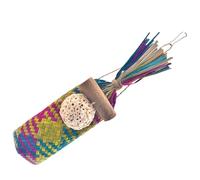 Bird Tearing Toy Colorful Weaving Parrot Toy Bird Grinding Chewing For Various Birdcage Hanging Decors Parrot Chewing