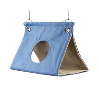 Bird Ten - Warm Nest House, Small Bird Cage | Improved Breathability Parrot Hideaway Snuggle Cave, Comfort While Resting Parakeet Bed for Sleeping of Parrots, Blue, 7.09x5.51x5.51 Inches, Canvas