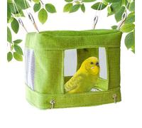 Bird Tent, Bird Shelter - Sleeping Nest with Airy Mesh Bottom for Canary Cockatiel Lovebird Finch for Play Search and Comfortable Shelter