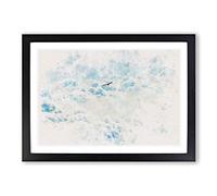 Bird Through The Clouds Watercolour Framed Print | A2 Black Framed Wall Art | Ready to Hang | Modern Landscape Picture | Living Room Bedroom Lounge Office