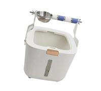 Bird Toilet Stand Easy Toilet Training Tool Removable Bucket Climbing Stop for Small Large Parrot Cockatiel Indoor Bird Training Tool