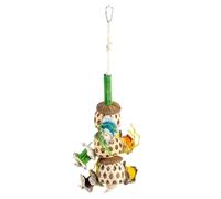 Bird toy balls in coconut and bamboo Duvoplus Forage