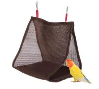 Bird Toy - Bird Swing for the Cage | Budgie Swing Natural Wood | Breathable Parakeet Toy with Comfort Function | Parakeet Swing for Playground Garden Balcony Patio