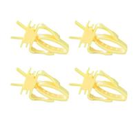 Bird Toy Feeder Clip Chew Resistant Simple Produce Serving Clips Parrot Diet Clip 4pcs Easy To Clean Bird Cage Mount