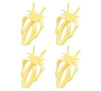 Bird Toy Feeder Clip Chew Resistant Simple Produce Serving Clips Parrot Diet Clip 4pcs Parrot Fruit Vegetable