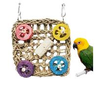 Bird Toy for Colourful Bird Cage Accessories, Parrot Chew Toy, Natural Conure Feed, Training for Small Birds, Indoor Cage, Outdoor and for Entertainment of the Home