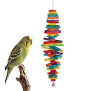 Bird Toy for Conures - Interactive Foraging Toys - Adjustable Wooden Swings for Birds | for Sparrows Cockatiel Conure Macaw for Indoor and Outdoor Cage Enrichment