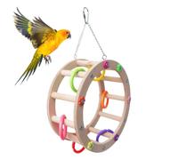 Bird Toy Ladder Colorful Foraging Climbing Ferris Wheel Ladder | Pet Swing Toys for Birds Perches, Parakeet, Sparrow, Squirrel, Cage Accessories Macaws Parakeets Sparrows Squirrels