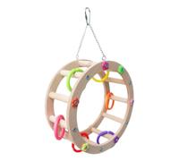Bird Toy Ladder Colorful Suspended Foraging Rotating Perch Swing | Bird Climbing Toys Macaws Parakeets Sparrows Squirrels