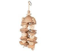 Bird toy pendant with willow balls and cardboard Duvoplus Coconut Jungle