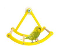 Bird Toy Perch - Interactive Wooden Exercise Wheel | Rocking Bird Perch Toy for Play Training and Balance, Perch Toy for Macaws, Parakeets, Waves