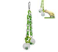 Bird Toy - PP, 7.72 x 1.97 Inches, Chewable Climbing Game Colorful Beads | Interactive Parrot Toy, Bird Toys For Conures, Cockatiel, Chicken, Macaw, Cockatoo, Quaker, Lovebird, Animal Enrichment