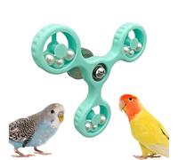 Bird Toy - Rotating Perch Colourful for Shredding Foraging Swing Climbing Standing Hanging Cage Accessories for Parakeet Cockatiel Lovebird