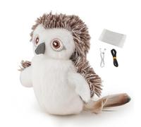 Bird Toy - Simulation Snow Owl Bird Cat Toy, Bird Cat Toy Singing Flapping Wings | Realistic 3 Speed Bird Cat Toy, Simulation Bird Plush Animal for Animation