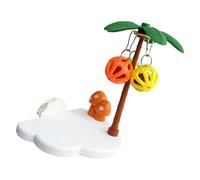 Bird Toy to Destructive Behavior Chewing Activity Ball for Cage Entertainment Plastics Bird Toy
