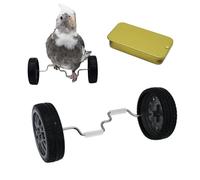 Bird Toy - Training Balance Car, Intelligence Trick Prop Toy for Finches, Long-Tailed and African Greys | Interactive Learning and Exercise Accessories | Safe Activity Game