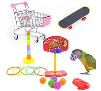 Bird Toys 4 Styles Set Parrot Toys Small Birds Intelligence Training Toys for Healing Physical and Mental Improvement