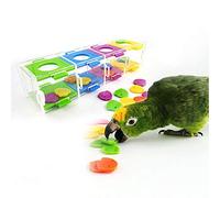 Bird Toys, Colorful Parrot Intelligence Toys Interesting Birds Training Interactive Playing Puzzle Toy for Parrots, Birds, Parakeet, Cockatiel and Other Small Pets