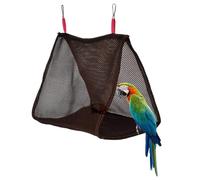 Bird Toys Conures, Soft Breathable Swing Bed, 11.81x9.84x7.87 Inches Hanging Parakeet Playground Hammock, Cozy Nest Accessory, Lightweight Fabric Design, Indoor Travel Carrier Use