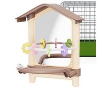Bird Toys for Cockatiels,Parakeet Perches With Mirror - Pet Supplies for Chewing Playground Indoor Outdoor Yard Garden Patio Courtyard Balconies Window Inside Chicken Hammock