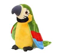 Bird Toys for Kids | Chirping Parrot Toy with Flapping Wings and Music - Interactive Electronic Plush Animal for Pets Kids Birthday Party Holiday Christmas Shelf Display