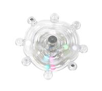 Bird Toys for Parakeets Colorful Parakeet Toys Wheel Bird Cage Accessories, Interactive Spinner Rattle Parrot Chewing Exercise for Mini Macaw Small Medium Birds (White)