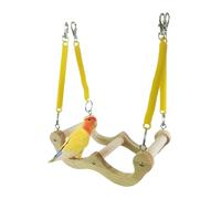 Bird Toys For Parakeets, Parakeet Cage Toys - Wooden Parrot Spring Swing Toys, Cacatoo Hammock, Bird Food Search Activity, Pocket Chew Game