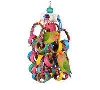 Bird Toys for Parakeets | Perch Climbing Play Ornaments | Natural Bird Toys - for Parakeets Conures Macaws Cockatiels Home Indoor Outdoor Yard Porch