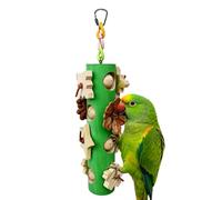 Bird Toys For Parrots, 10.4 Inch Wooden Natural Teeth Grinding, Bird Gnawing Toy For Small Parakeet, Cockatiel, Lovebirds, Conure, Parrot, Canary, Cage
