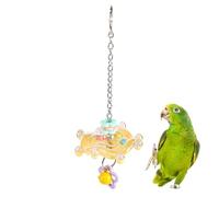 Bird Toys for Parrots | Chew-Resistant Interactive 360- Rotating - Colorful Parakeet Toys - for Cockatiels Finches Lovebird Macaws Parakeet Garden Yard Indoor