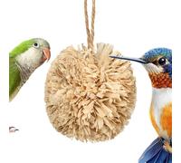 Bird Toys for Parrots - Interactive Natural Chew Swing, Interactive Foraging Toys for Birds, Caged Parrot Foraging and Chewing, Lovebird Cockatiel Conure Macaw Pigeon Canary Family Indoor Outdoor