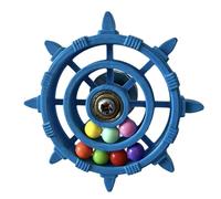 Bird Toys for Parrots, Rotating Chew Gadget, Cage Accessory with Engaging Movement, Parrot Entertainment Item, Parakeet Sparrow Parrot Companion (Blue)