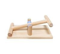 Bird Toys for Parrots - Wooden Swing Table Table | Training Tool for Playot Exercises from Tabletop, or Interactive Balance Toy for Cockatiels