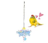 Bird Toys for Pets Exercise | Interactive Toy with Spinner and Rattle for Parrots - for Cockatiels, Mandarin Diamonds, Inseparable