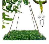 Bird Toys Foraging Mat - Large Bird Swing Toy - Parrot Climbing Hammock With Hooks For Sun Conure, Budgie, Parakeets